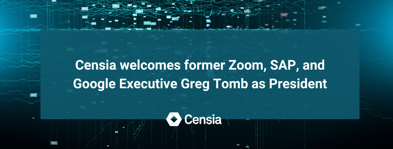 Greg Tomb joins Censia as President.